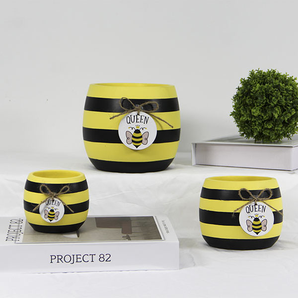 Indoor Outdoor Flower Pot With Cute Printing