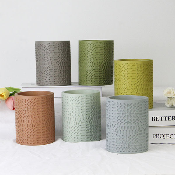Different Colors Flower Pots Decoration