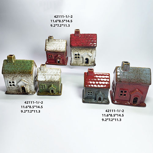 Variable glaze Ceramic Vintage House